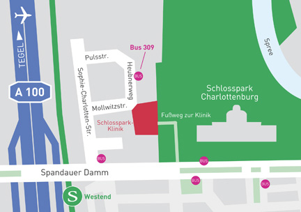 Anfahrtsplan Gelenkzentrum